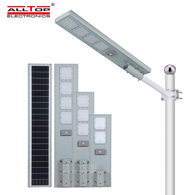 120W 180W 240W IP65 Outdoor Motion Sensor All In One Solar LED Street Light - Image 2